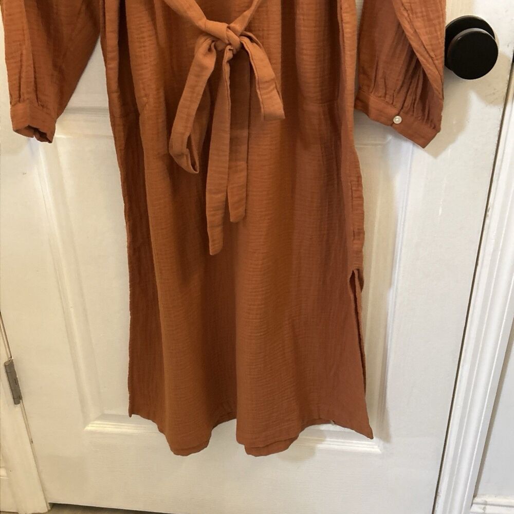 Universal Thread Long Sleeve Dress in Rust - Picture 10 of 16